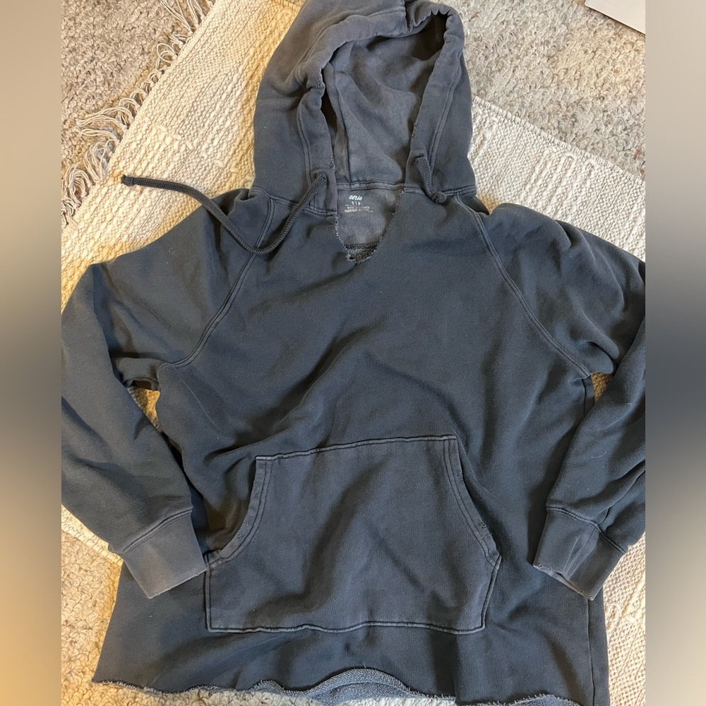 Charcoal Grey Aerie Hoodie Sweatshirt